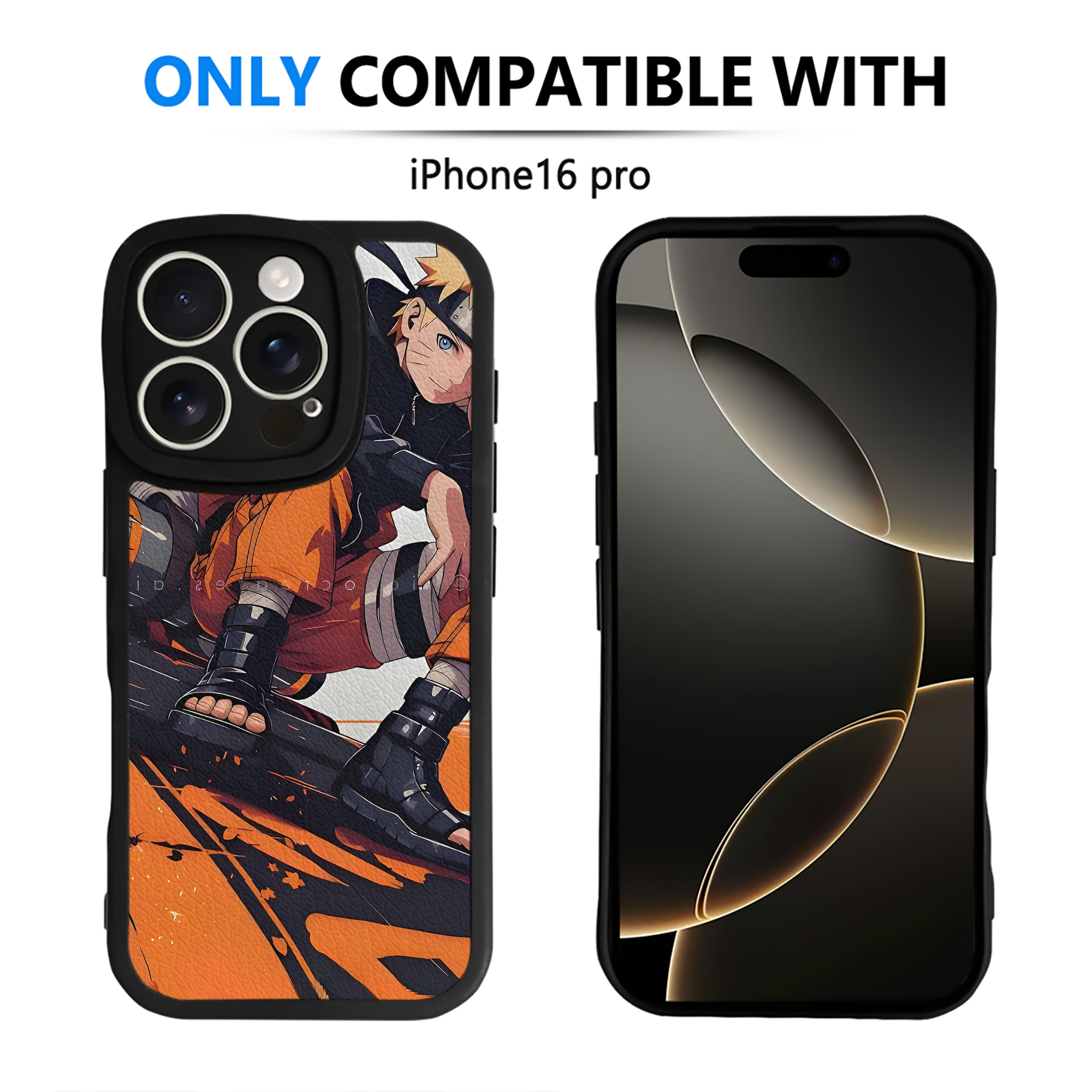 （画像用） NARUTO -ナルト- NARUTO -ナルト- 疾風伝 【iPhone 16シリーズ対応】シリコンスマホケース（レザー調） 材質：シリコン